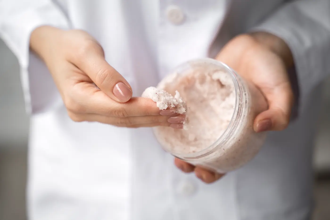 Classic Body Scrub at home.