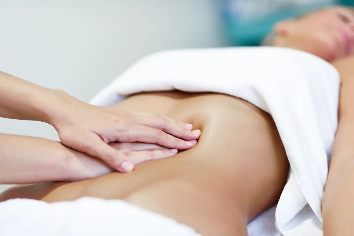 Setting up for facial & prenatal massage at a client's home.