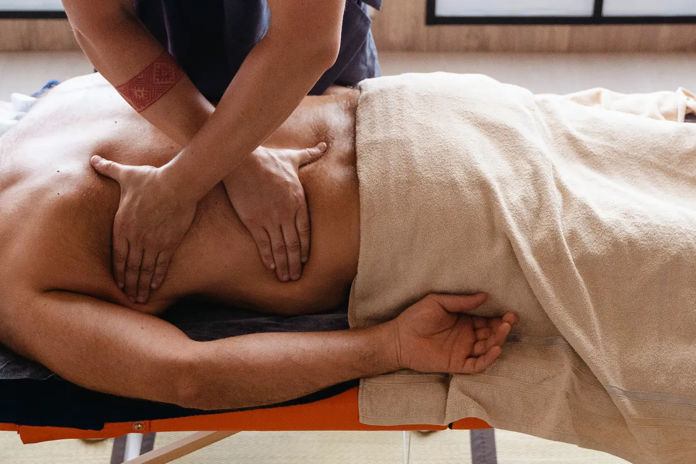 Shiatsu at home.